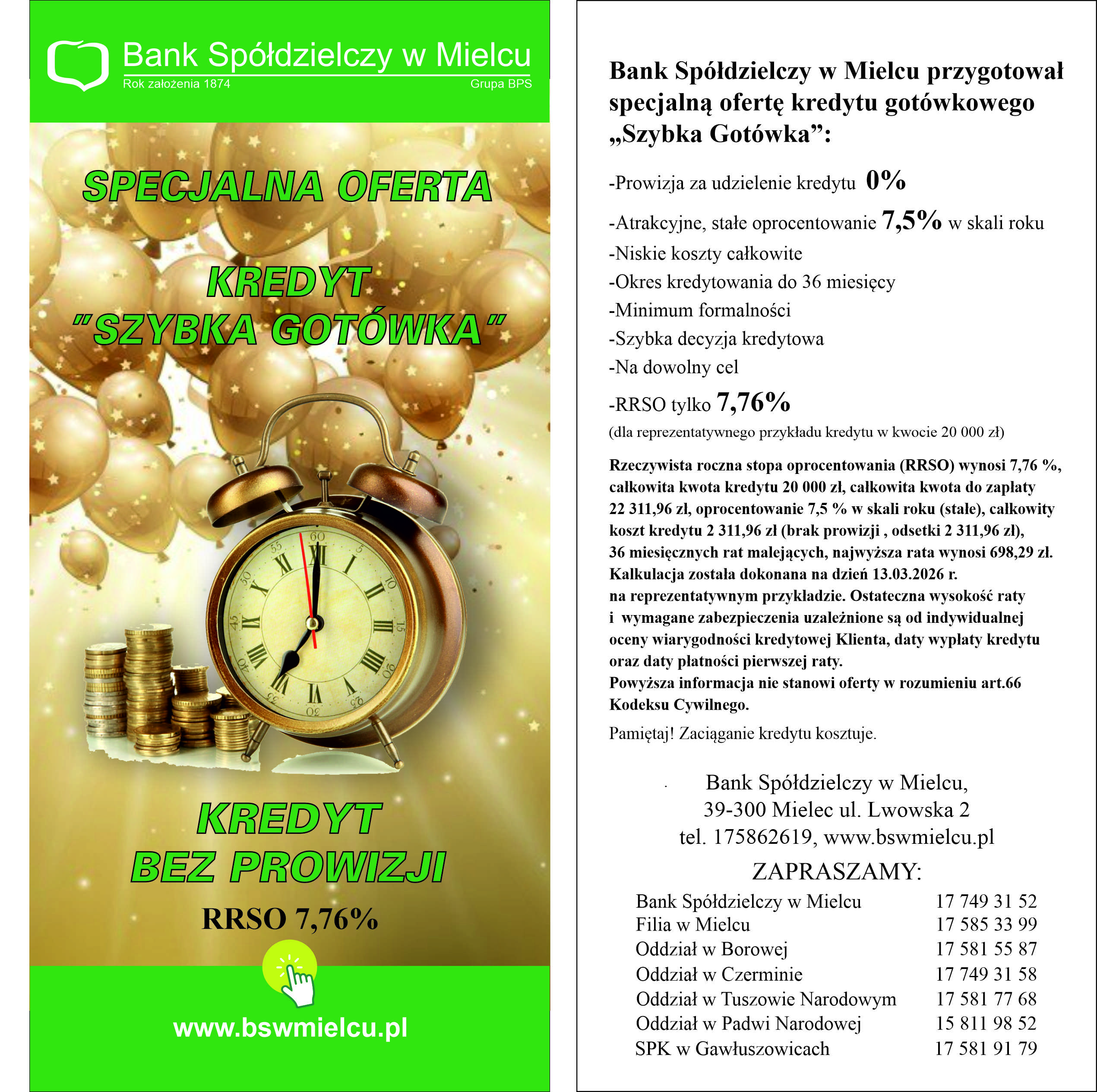 kredyt szybka gotowka 2026